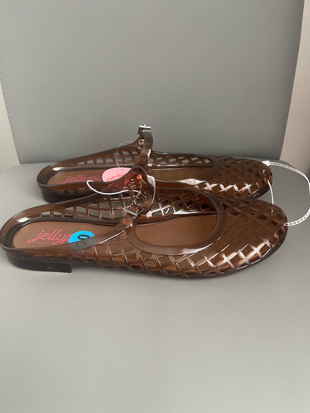 Jellypop Jelly Mesh Mule Flat Sandals Brown Women’s Size 10 - Picture 6 of 12